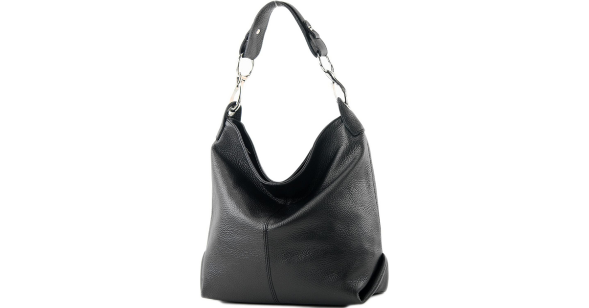 Sac à main noir de styliste en cuir de vache véritable pour femme - Sac